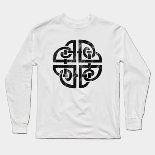 Celtic Dara Knot Black Long Sleeve T-Shirt